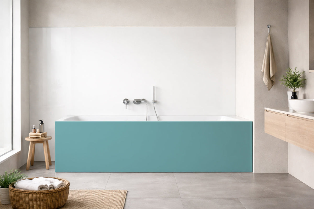 Badewannenverkleidung Einfarbig RAL 6034 Pastelltürkis