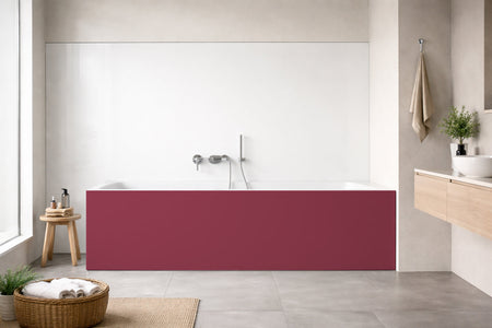 Badrückwand Einfarbig RAL 4002 Rotviolett