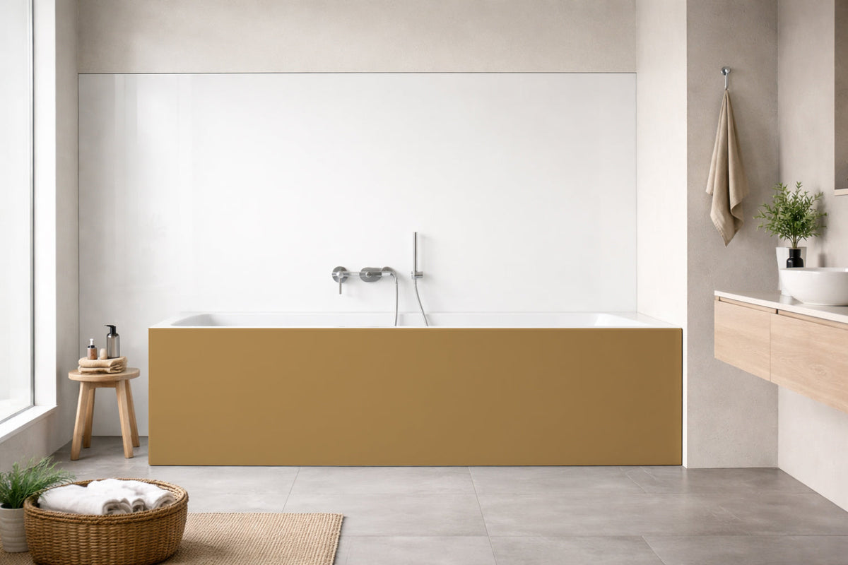 Badewannenverkleidung Einfarbig RAL 1011 Braunbeige