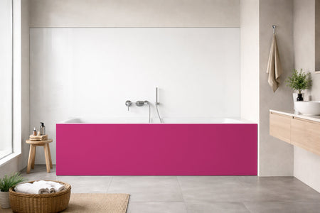 Badewannenverkleidung Einfarbig RAL 4003 Erikaviolett