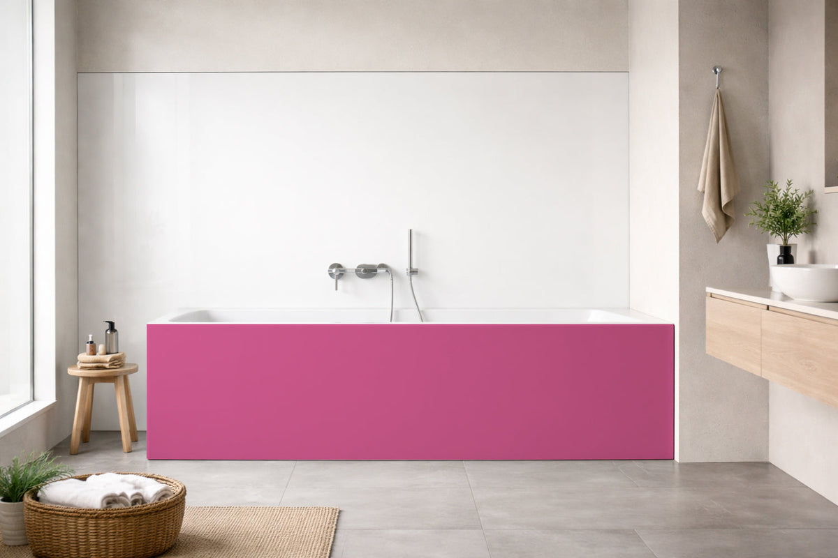 Badewannenverkleidung Einfarbig RAL 4010 Telemagenta