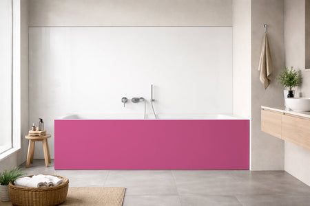 Badewannenverkleidung Einfarbig RAL 4010 Telemagenta