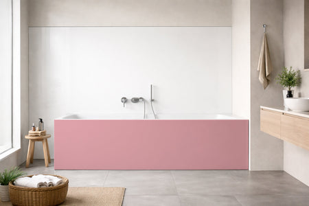 Badewannenverkleidung Einfarbig RAL 3015 Hellrosa