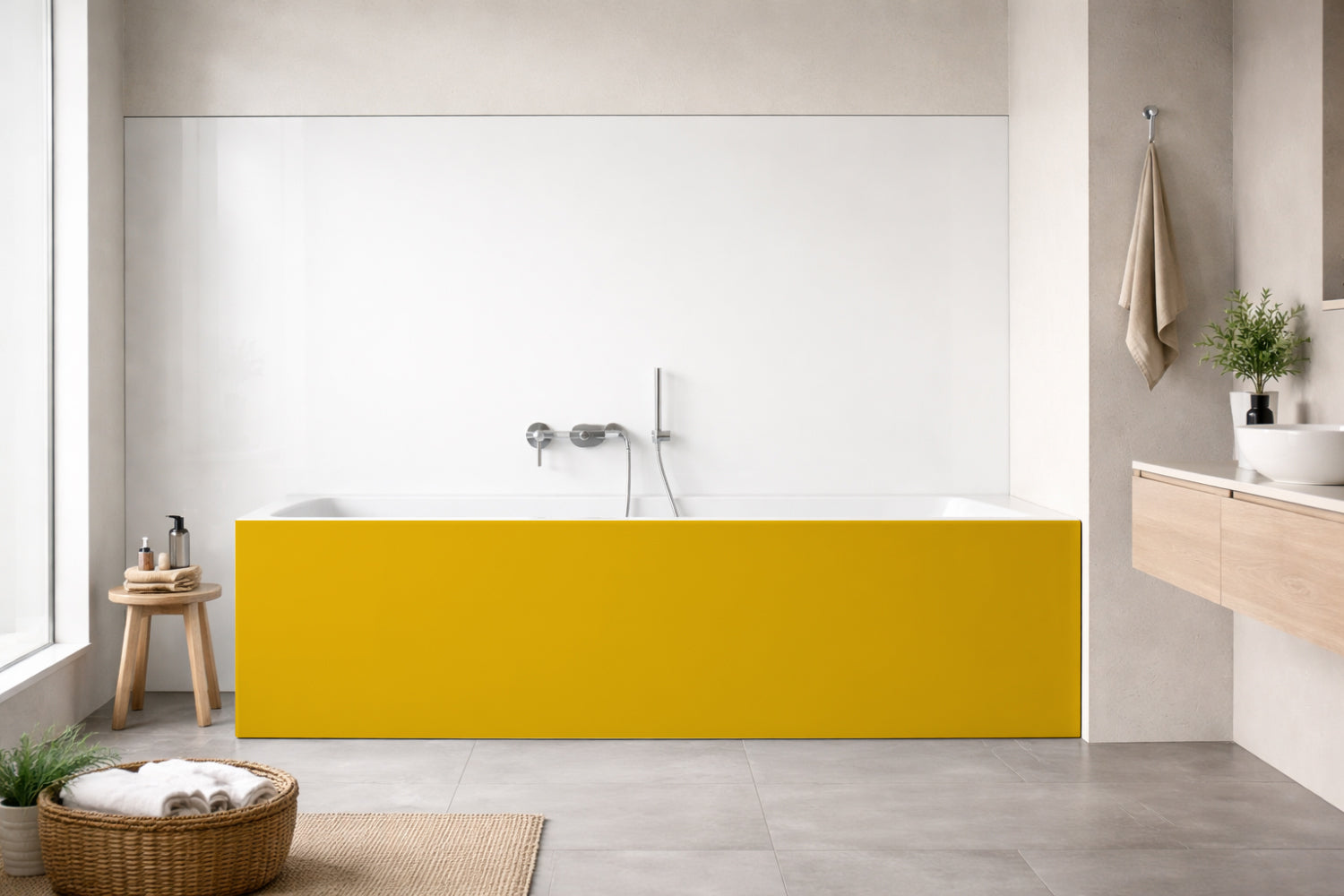 Badewannenverkleidung Einfarbig RAL 1004 Goldgelb