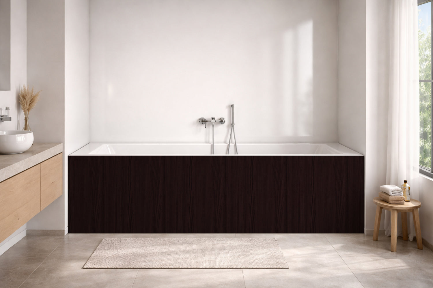 Badewannenverkleidung Holzoptik