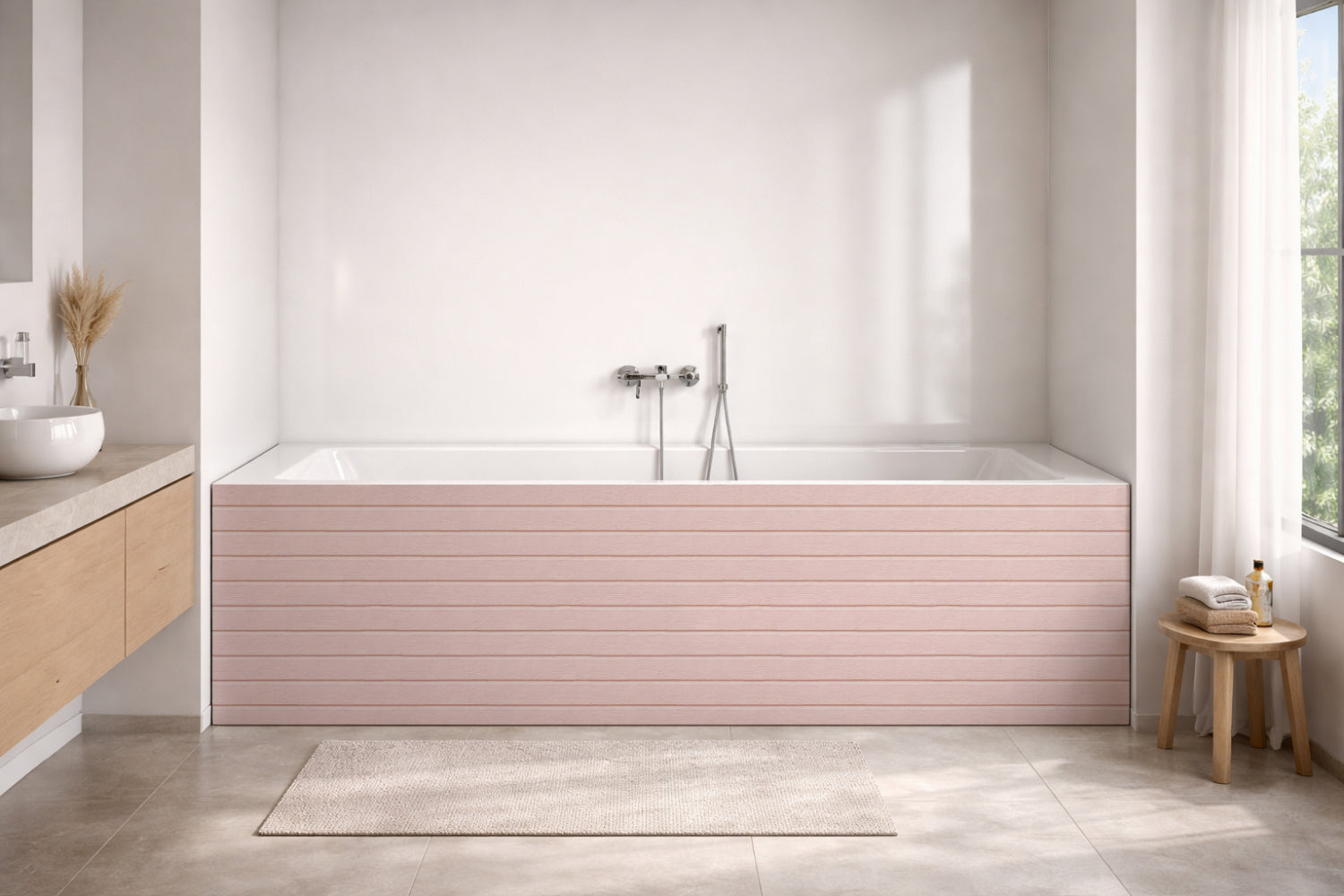 Badewannenverkleidung Holzoptik