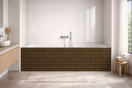 Badewannenverkleidung Holzoptik