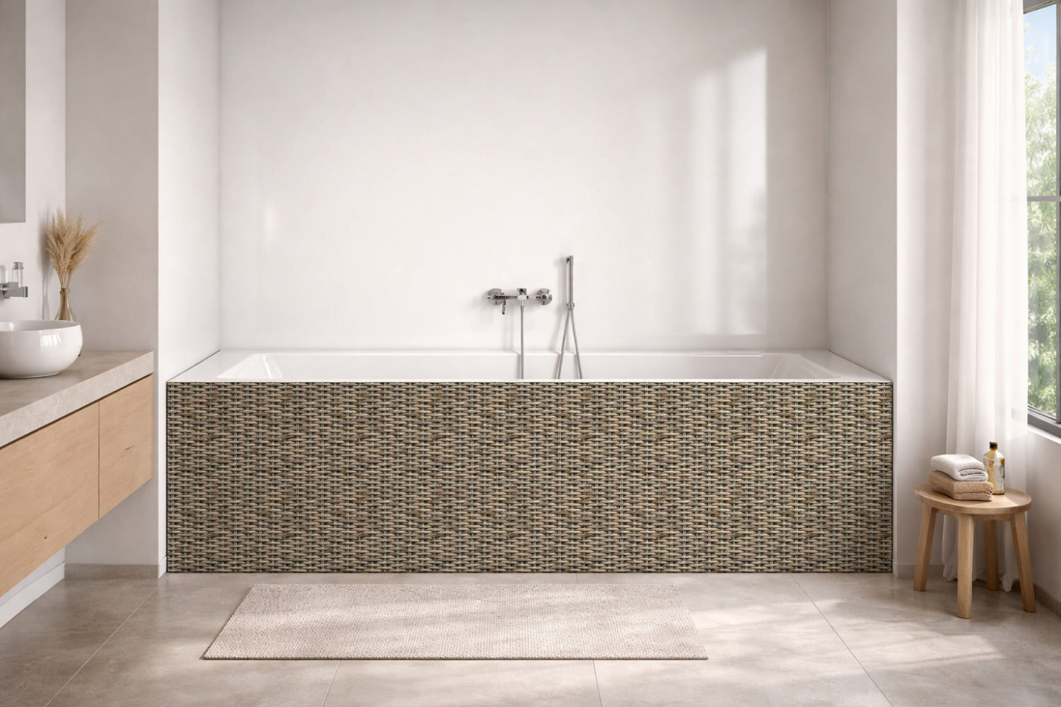 Badewannenverkleidung Holzoptik