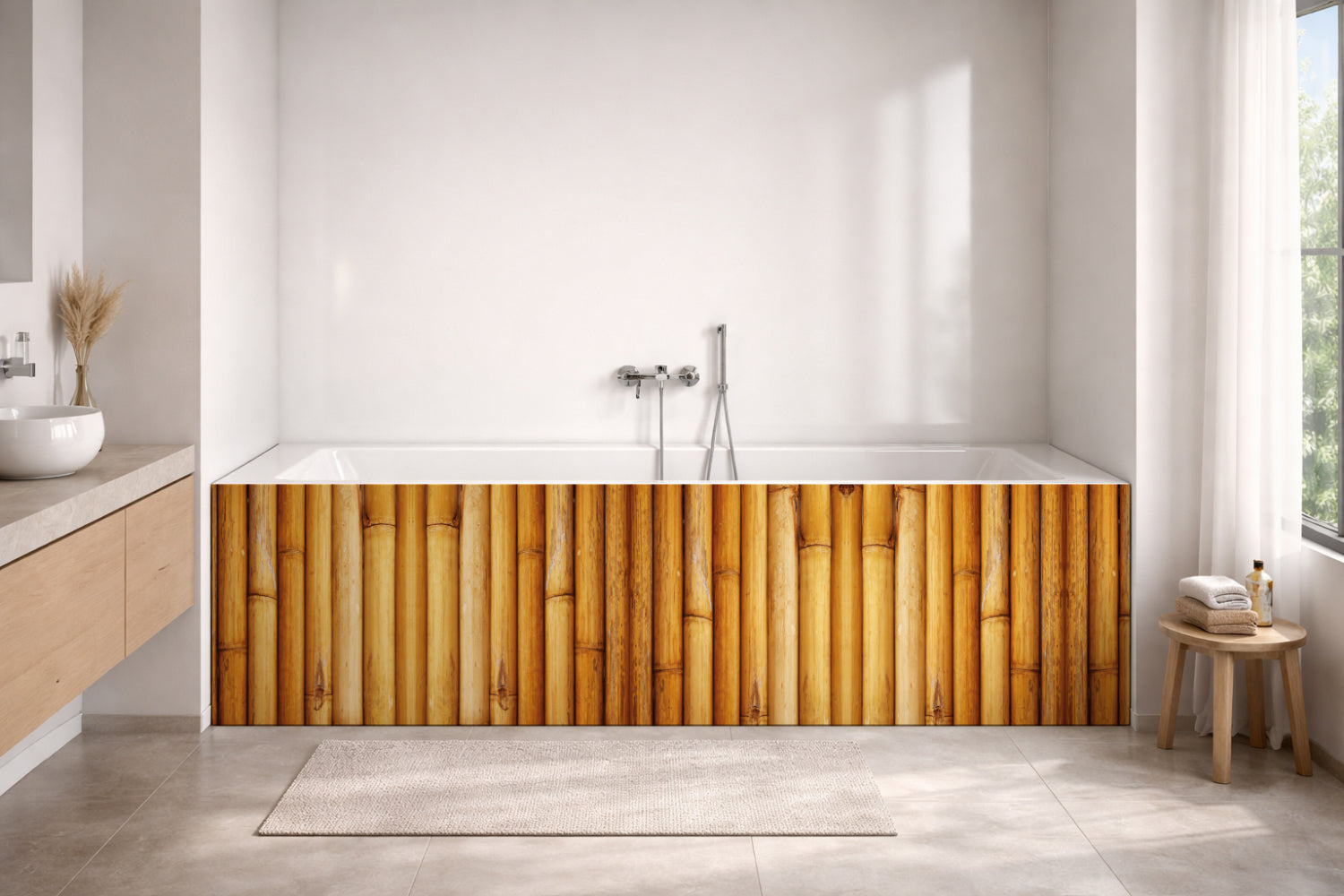 Badewannenverkleidung Holzoptik