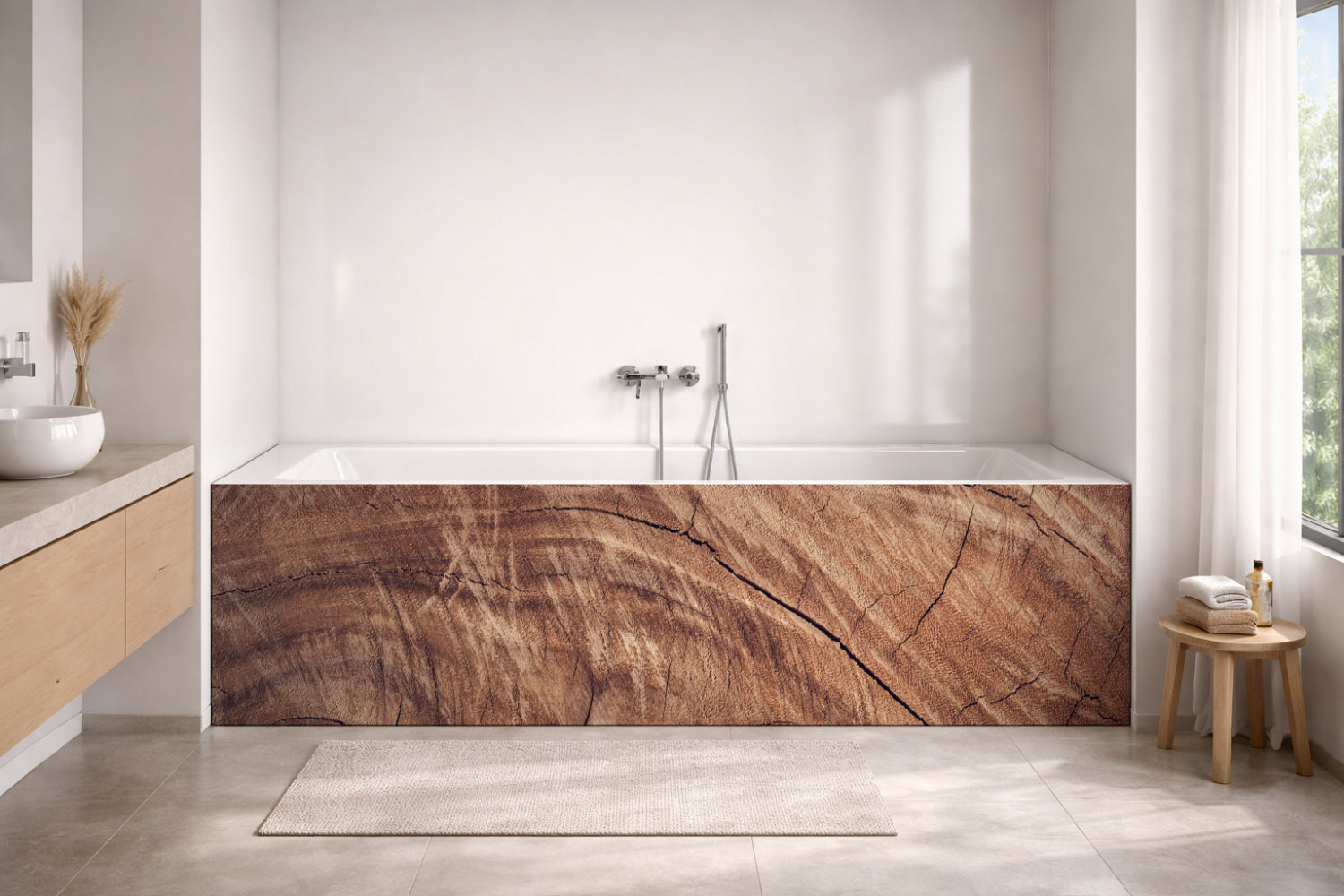 Badewannenverkleidung Holzoptik