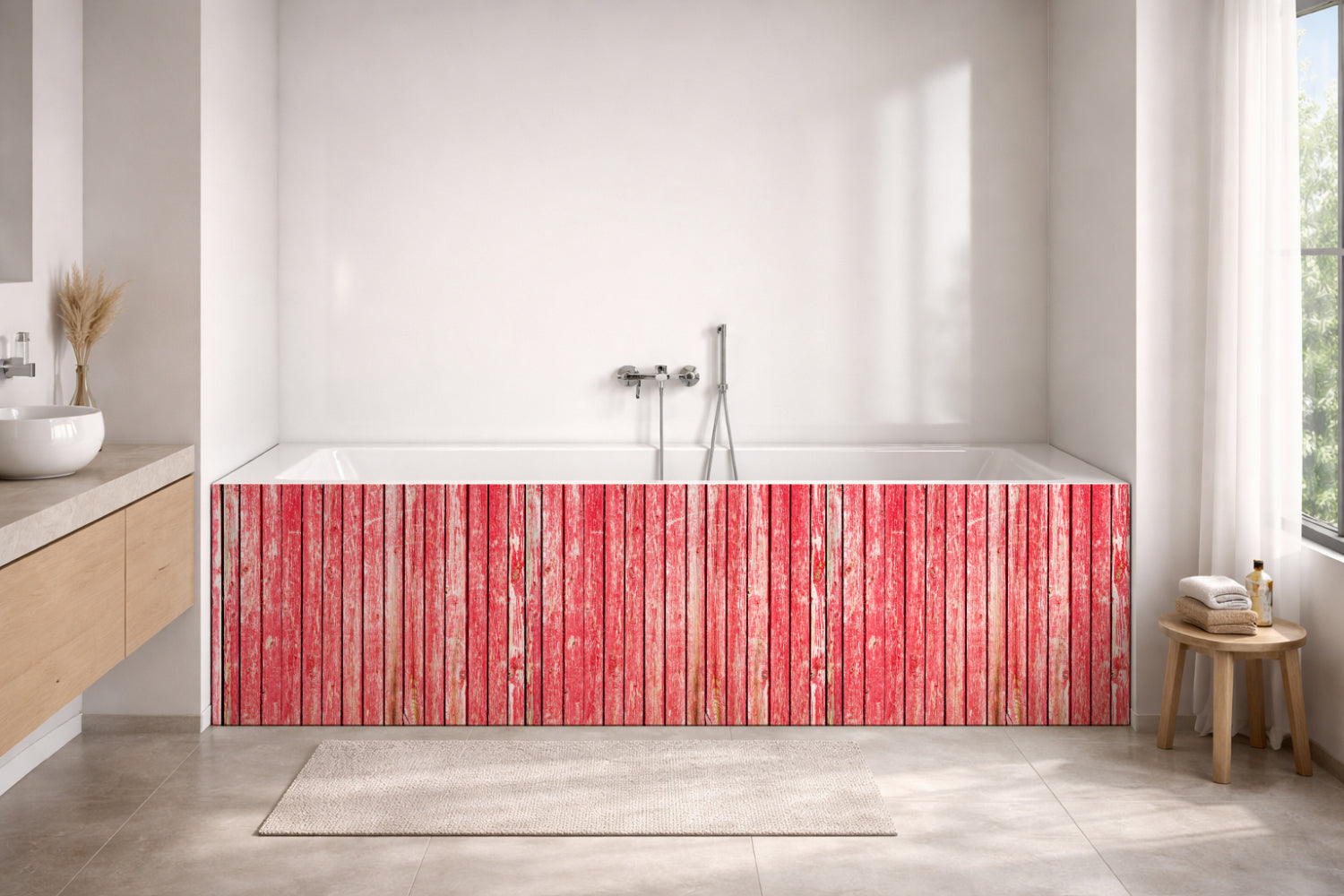 Badewannenverkleidung Holzoptik
