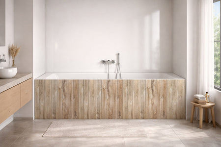Badewannenverkleidung Holzoptik