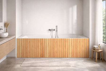 Badewannenverkleidung Holzoptik