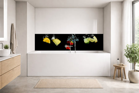 Badrückwand