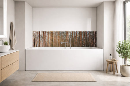 Badrückwand