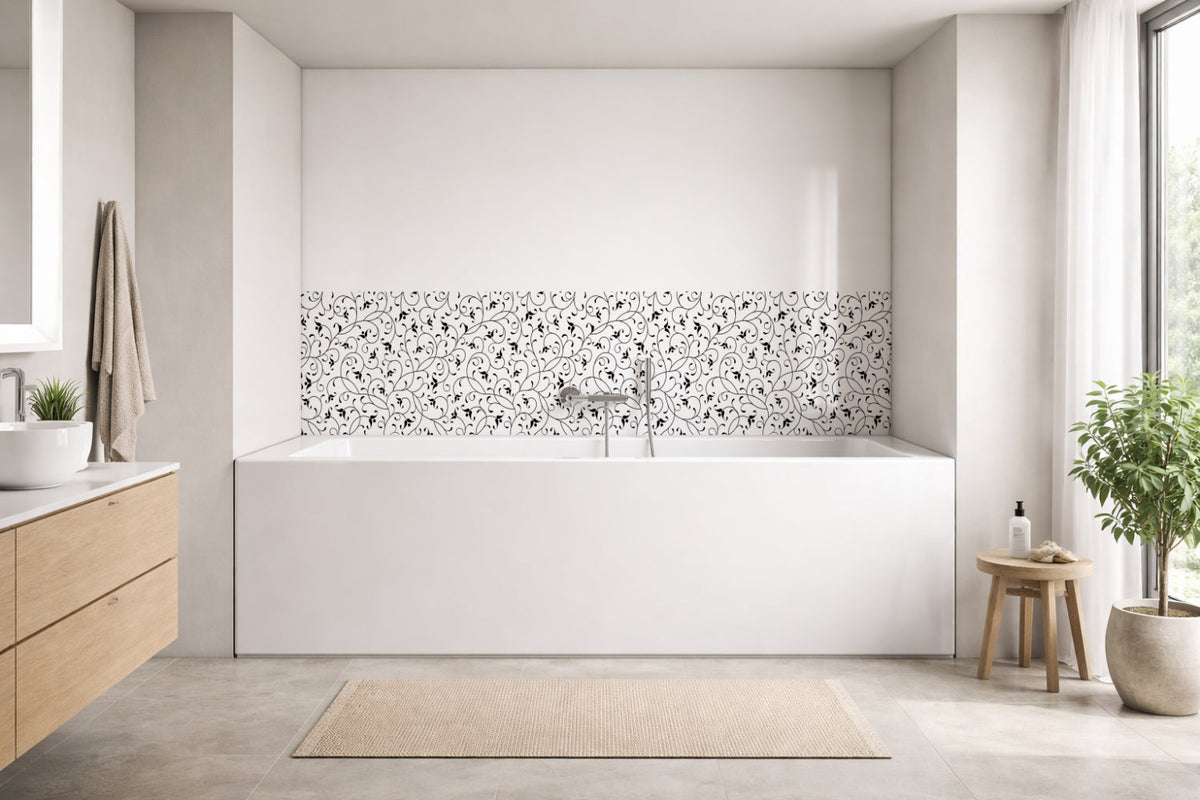 Badrückwand