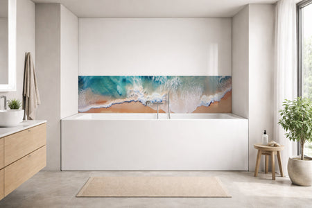 Badrückwand