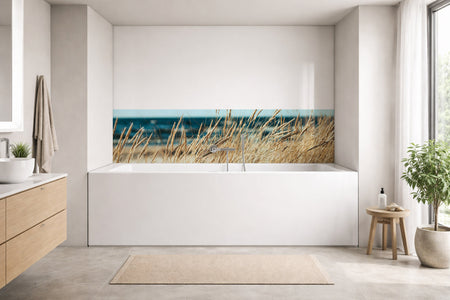 Badrückwand