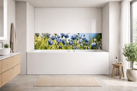 Badrückwand