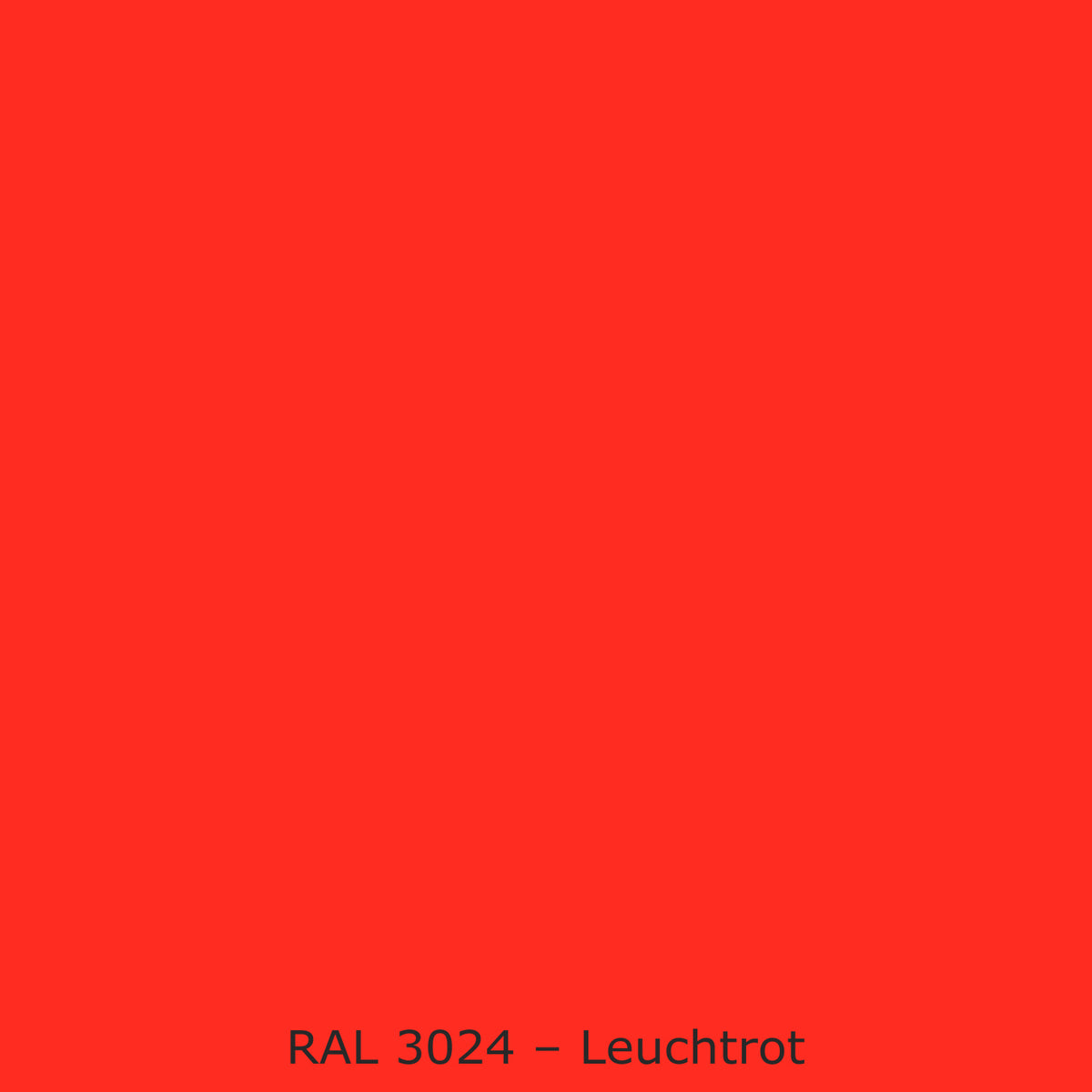 Toilettenrückwand Einfarbig #FF2D21 RAL 3024 – Leuchtrot