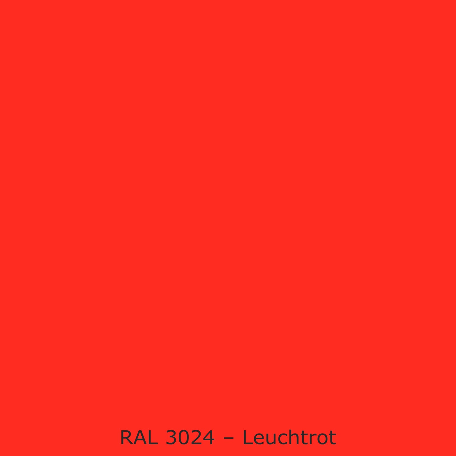 Toilettenrückwand Einfarbig #FF2D21 RAL 3024 – Leuchtrot