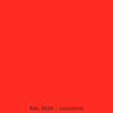Toilettenrückwand Einfarbig #FF2D21 RAL 3024 – Leuchtrot