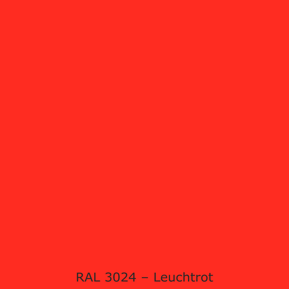 Toilettenrückwand Einfarbig #FF2D21 RAL 3024 – Leuchtrot