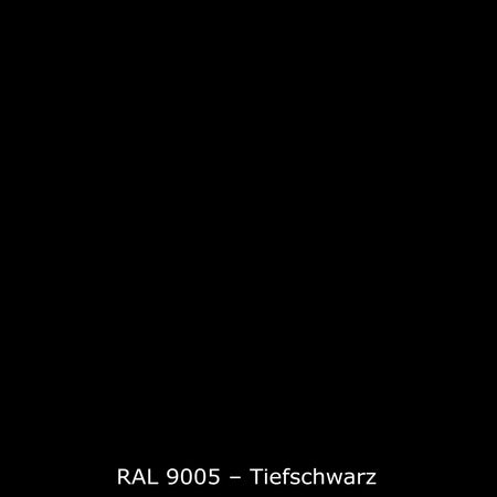 Toilettenrückwand Einfarbig #000000 RAL 9005 – Tiefschwarz