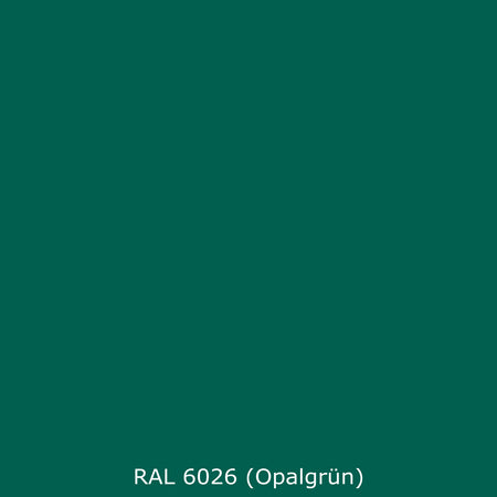 Toilettenrückwand Einfarbig RAL 6026 (Opalgrün)
