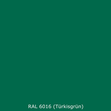 Toilettenrückwand Einfarbig RAL 6016 (Türkisgrün)