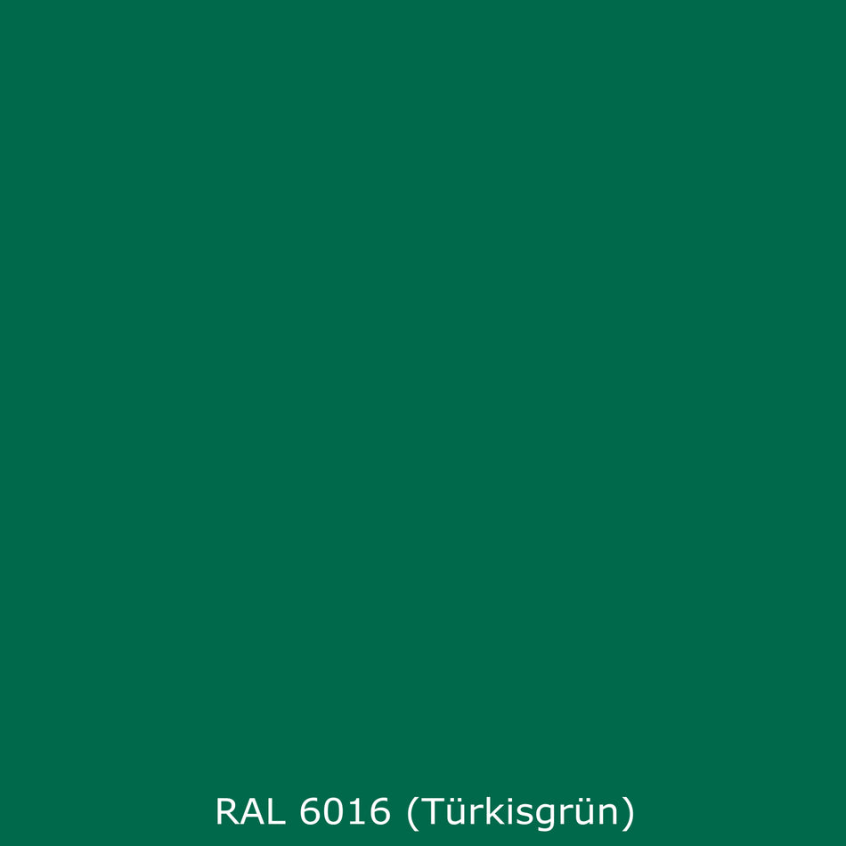 Toilettenrückwand Einfarbig RAL 6016 (Türkisgrün)