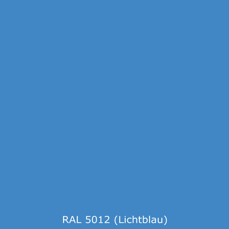 Toilettenrückwand Einfarbig RAL 5012 (Lichtblau)