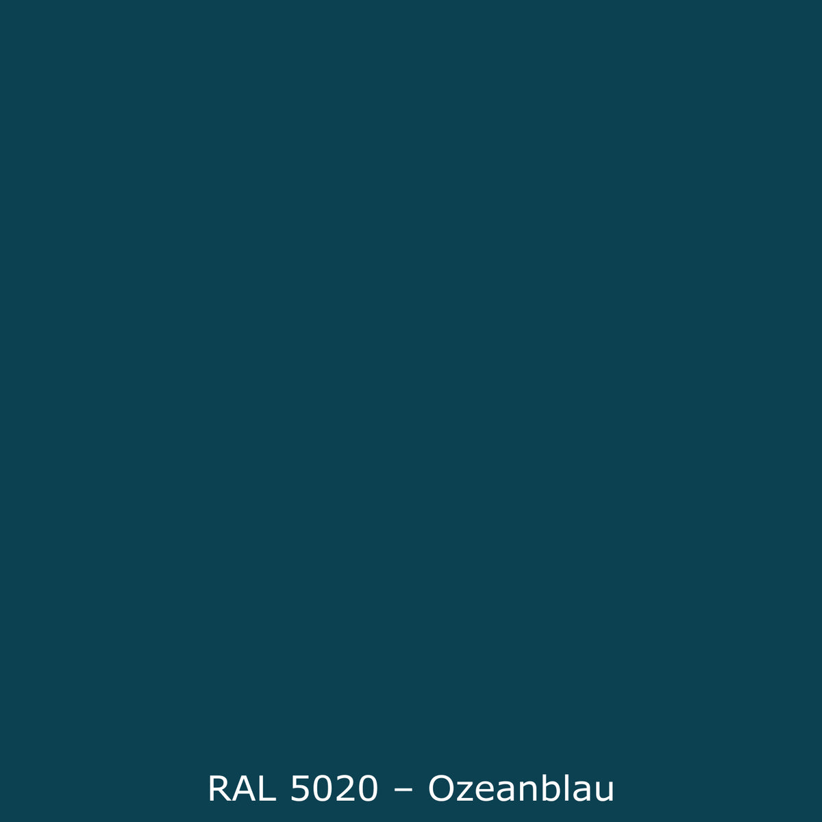 Toilettenrückwand Einfarbig RAL 5020 Ozeanblau
