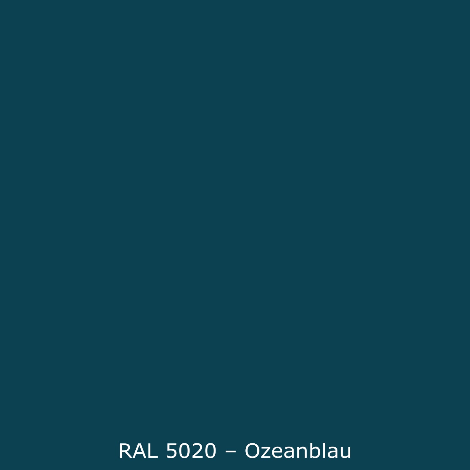Toilettenrückwand Einfarbig RAL 5020 Ozeanblau