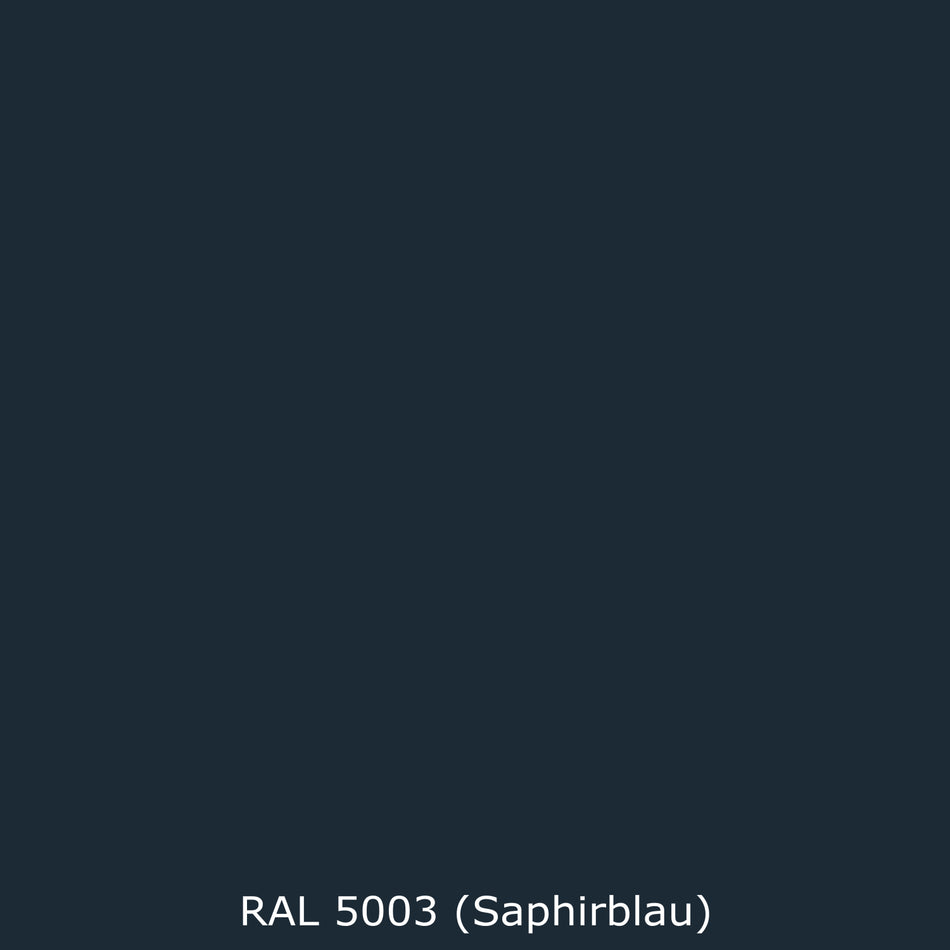 Toilettenrückwand Einfarbig RAL 5003 Saphirblau