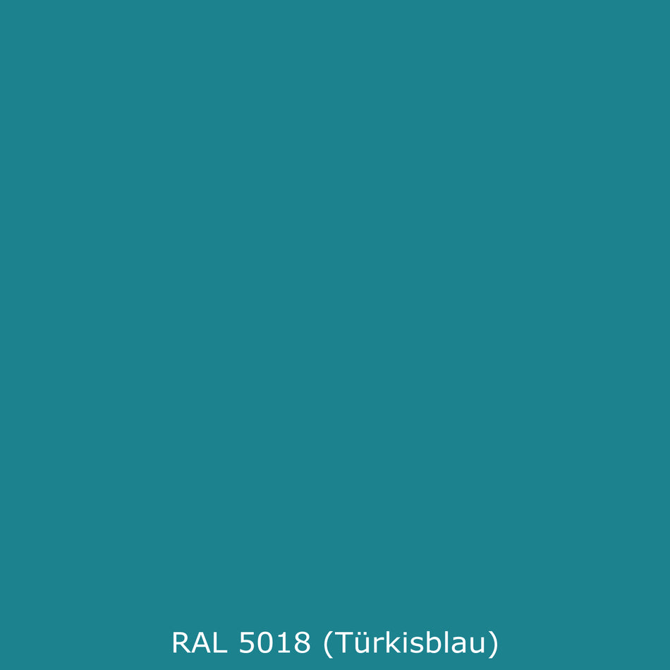 Toilettenrückwand Einfarbig RAL 5018 Türkisblau