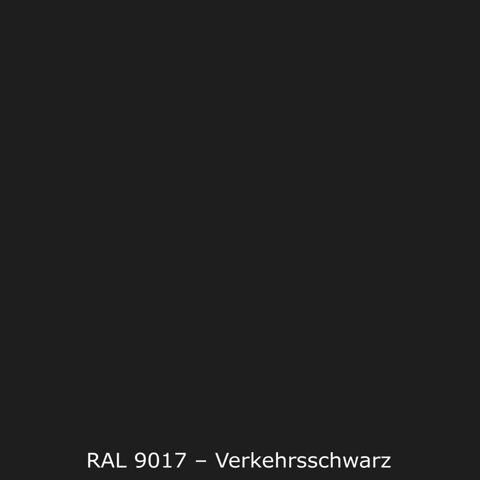 Toilettenrückwand Einfarbig RAL 9017 Verkehrsschwarz