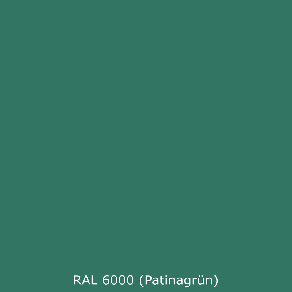Toilettenrückwand Einfarbig RAL 6000 – Platinagrün