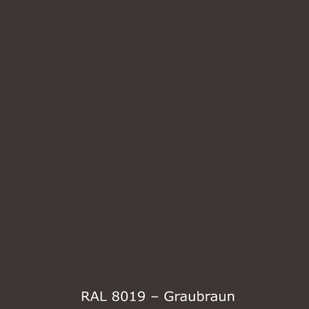 Toilettenrückwand Einfarbig RAL 8019 Graubraun