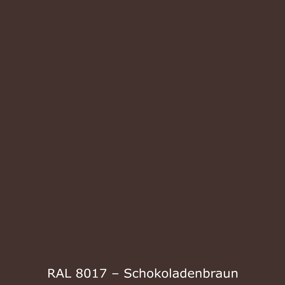 Toilettenrückwand Einfarbig RAL 8017 Schokoladenbraun