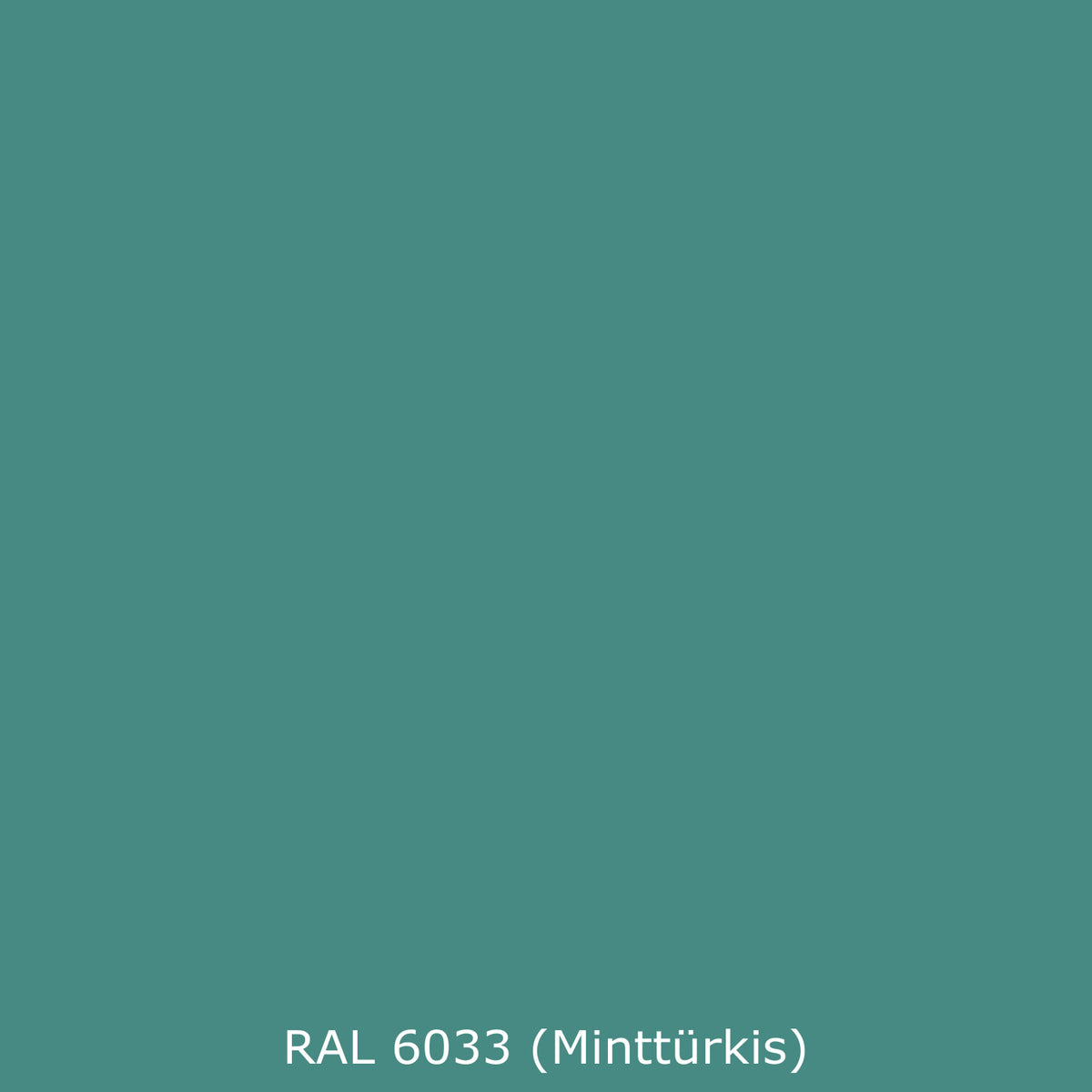 Toilettenrückwand Einfarbig RAL 6033 Minttürkis