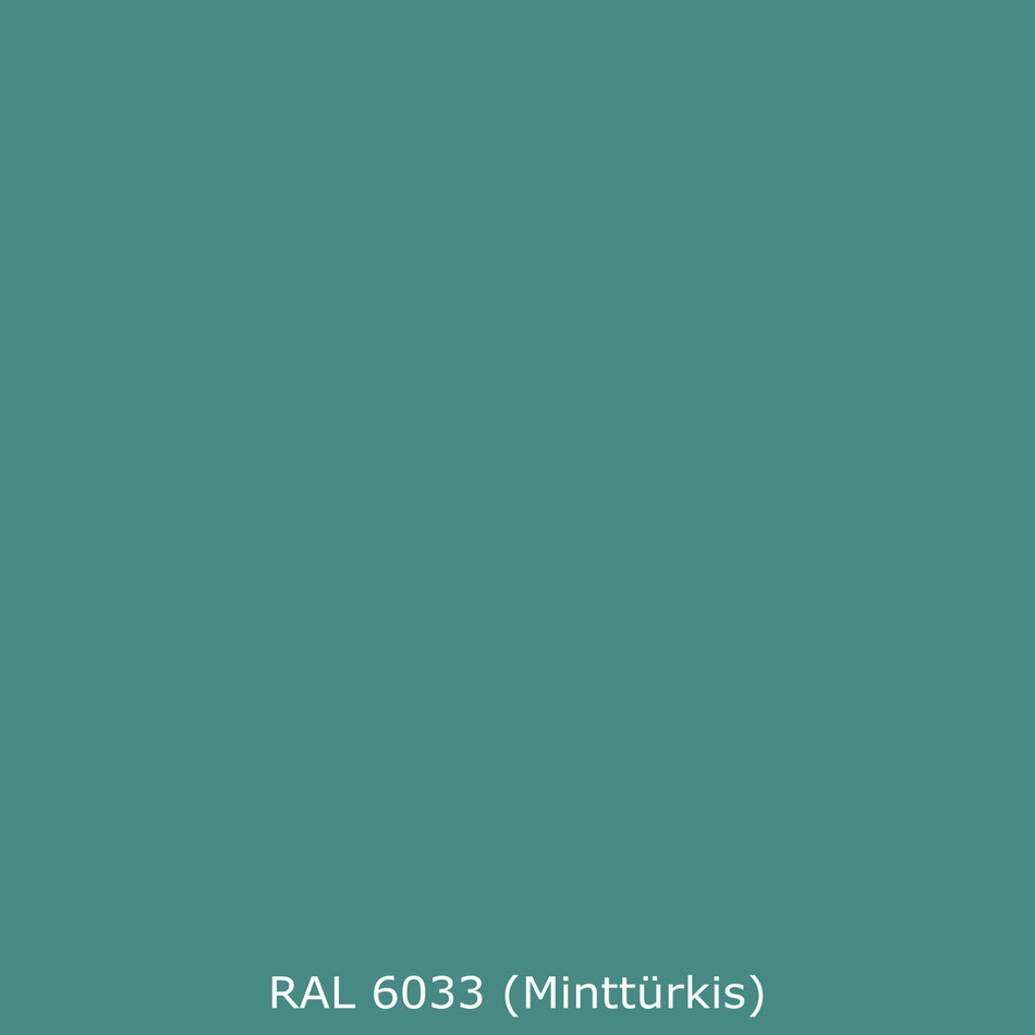 Toilettenrückwand Einfarbig RAL 6033 Minttürkis