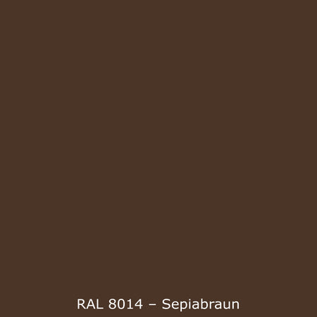 Toilettenrückwand Einfarbig RAL 8014 Sepiabraun