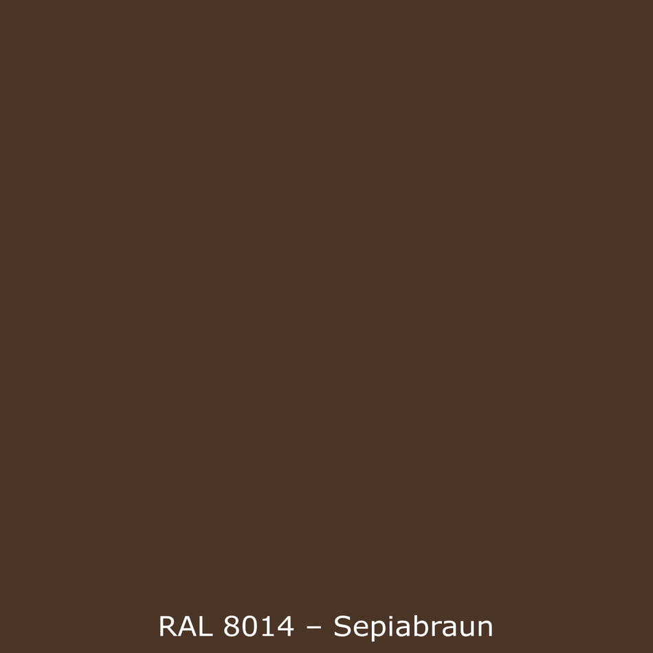 Toilettenrückwand Einfarbig RAL 8014 Sepiabraun