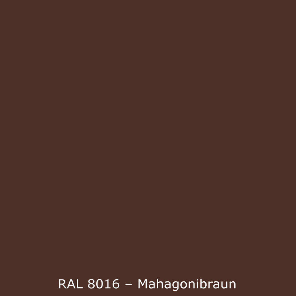 Toilettenrückwand Einfarbig RAL 8016 Mahagonibraun