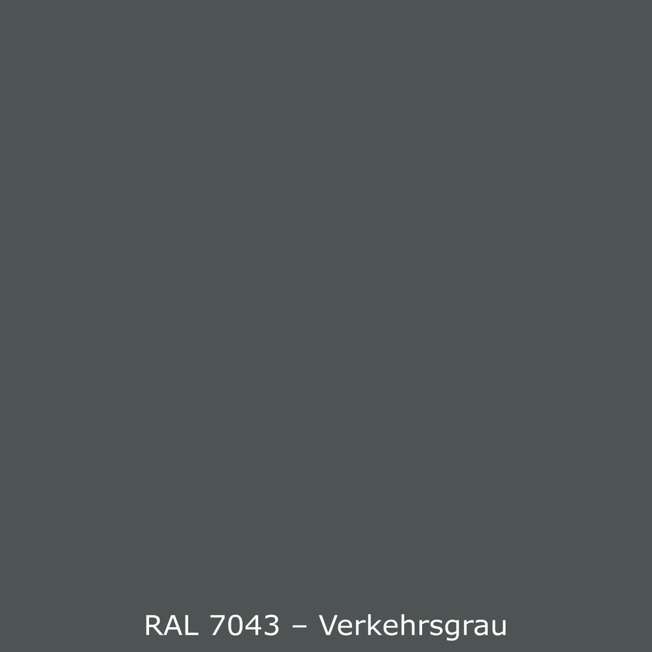 Toilettenrückwand Einfarbig RAL 7043 Verkehrsgrau