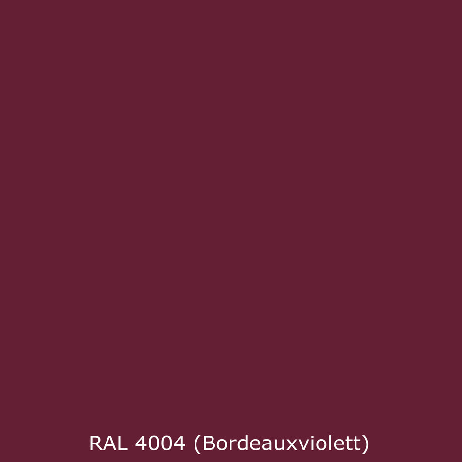 Toilettenrückwand Einfarbig RAL 4004 Bordeauxviolett