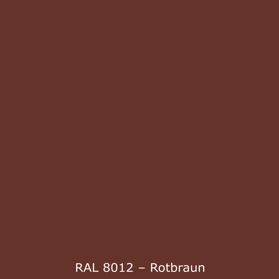 Toilettenrückwand Einfarbig RAL 8012 Rotbraun