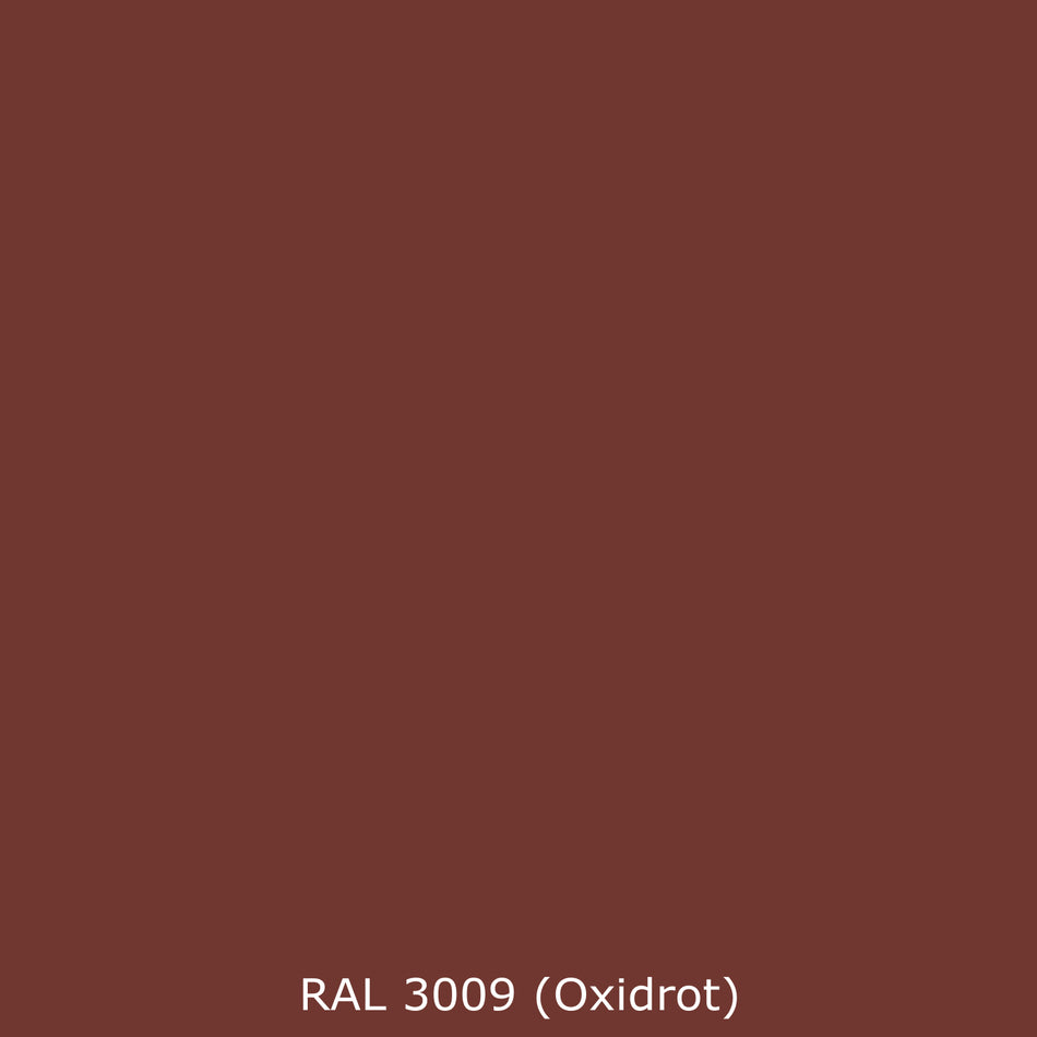 Toilettenrückwand Einfarbig RAL 3009 Oxidrot