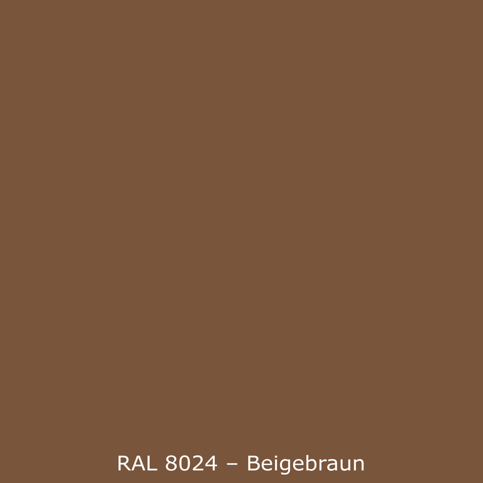 Toilettenrückwand Einfarbig RAL 8024 Beigebraun